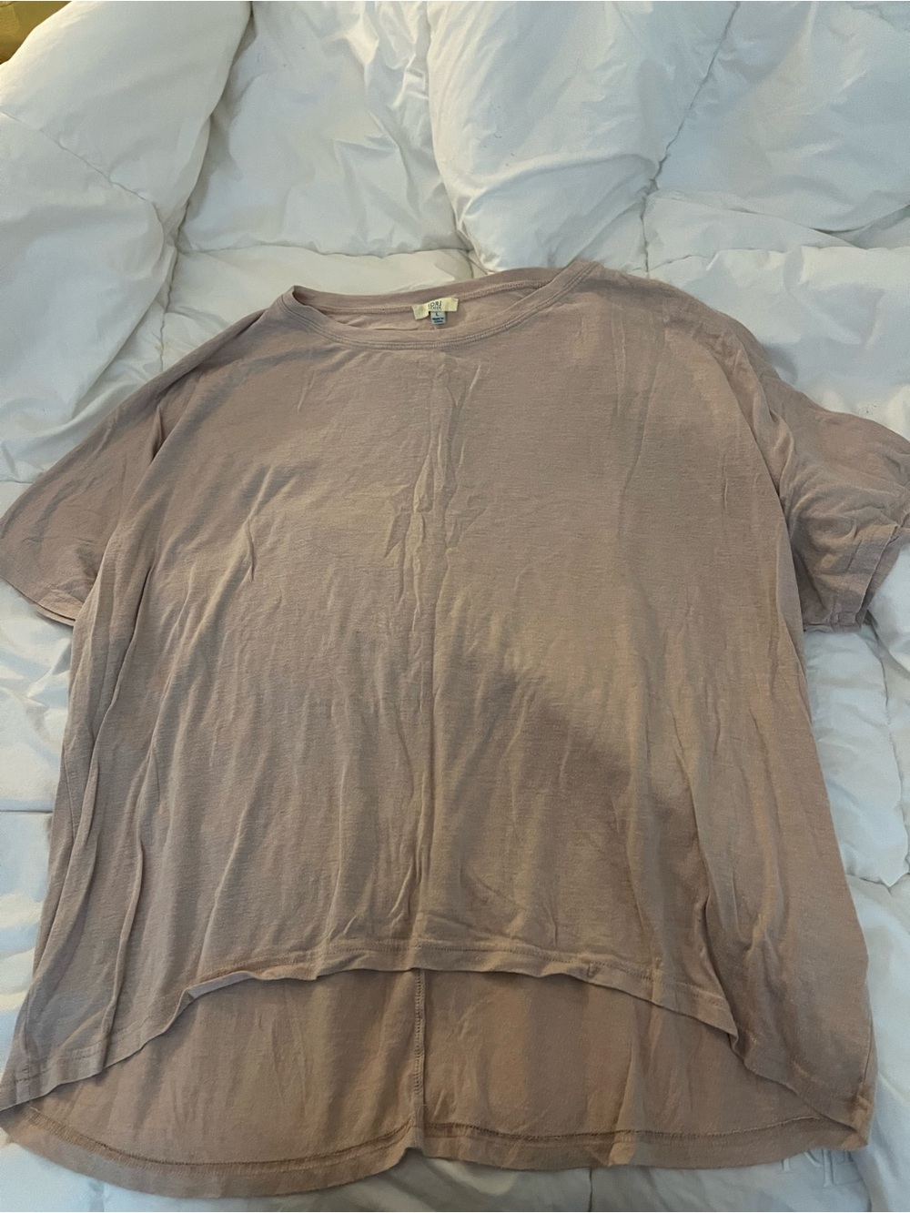 Kori Relaxed Short Sleeve Tee in Dusty Mauve